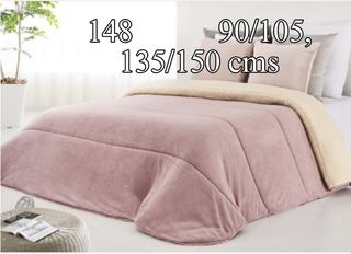 Manta edredon con borrego