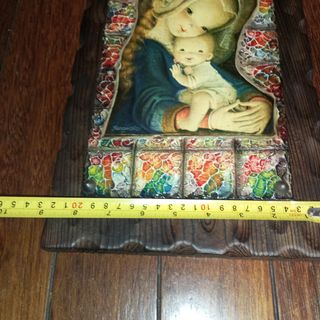 Antiguo cuadro de Ferrándiz virgen con niño