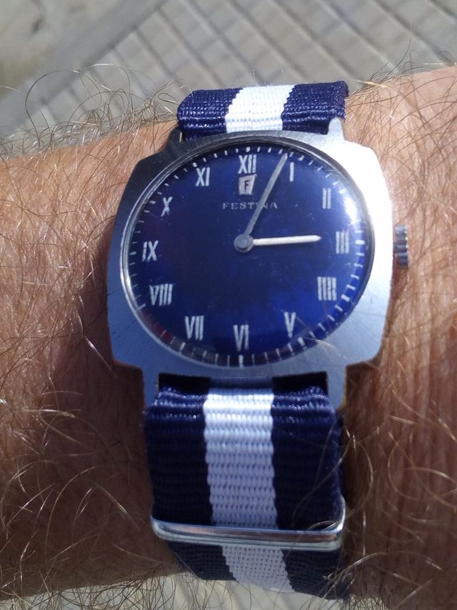 Reloj de cuerda mecánico vintage Festina