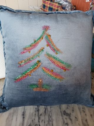 Natale cuscino in velluto