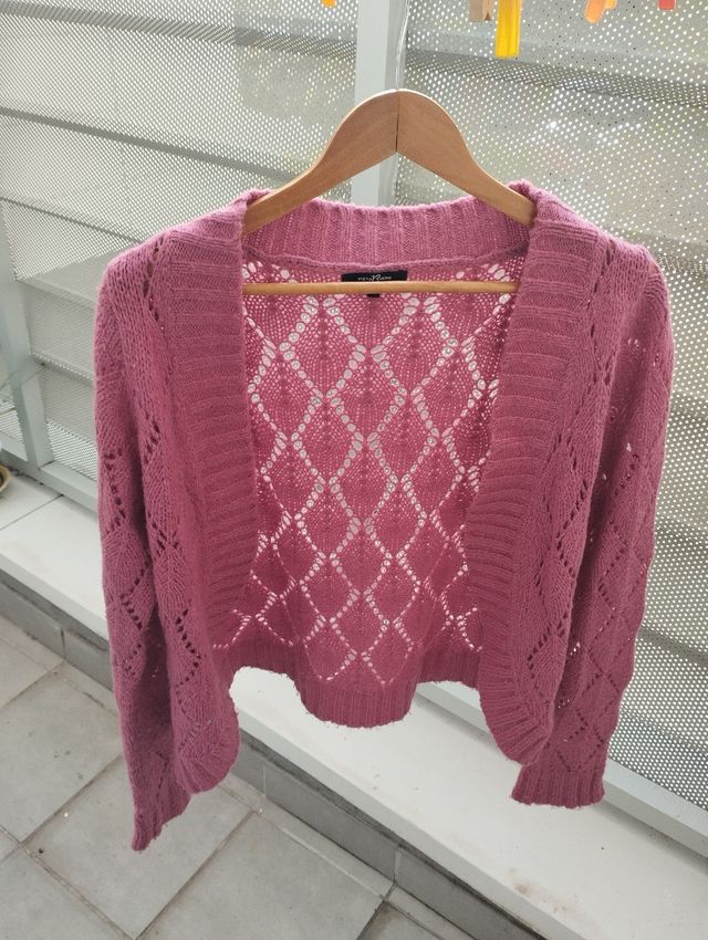 Chaqueta punto calada