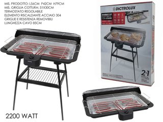 Barbecue elettrico con stand