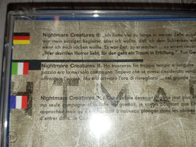 Nightmare creatures Dreamcast