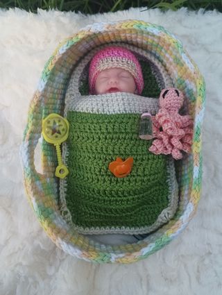 Mini bebe reborn silicona