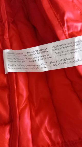 Smanicato bimbo/a rosso Piazza Italia