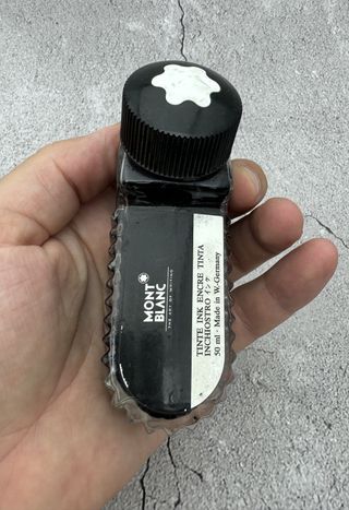Tintero de cristal tinta Mont Blanc made in West