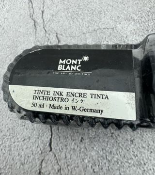 Tintero de cristal tinta Mont Blanc made in West