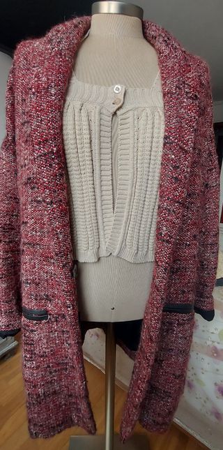 Chaquetón oversize Maje rojo