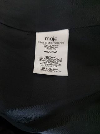 Chaquetón oversize Maje rojo