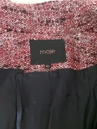 Chaquetón oversize Maje rojo