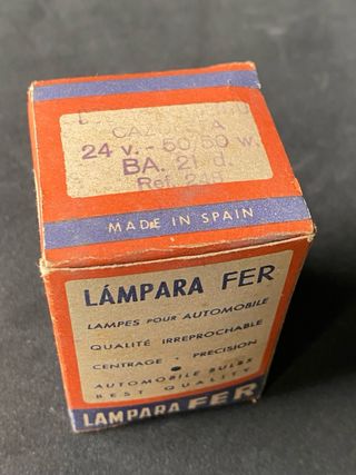 LAMPARA FER RECAMBIO FABRICACIÓN NACIONAL ANTIGUA