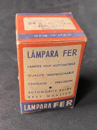 LAMPARA FER RECAMBIO FABRICACIÓN NACIONAL ANTIGUA