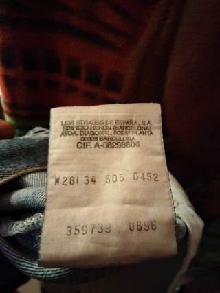 Pantalón Levis talla w28l34