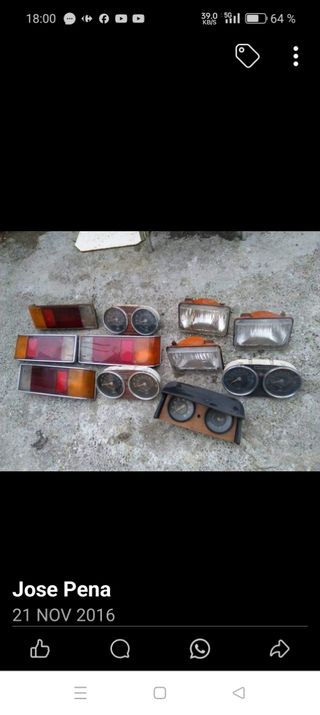 Focos electroventiladores, parrilla foco