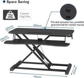 BONTEC Convertidor de Escritorio Sentado/Pie