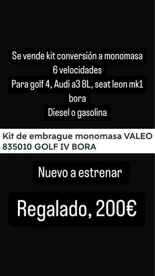 KIT EMBRAGUE VALEO GOLF 4
