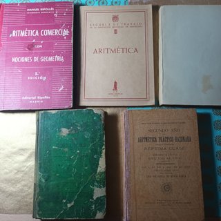 Libros Aritmética 9 unidades. Lote MC