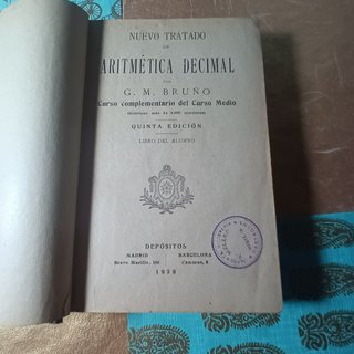 Libros Aritmética 9 unidades. Lote MC