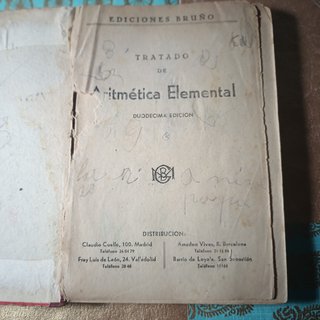 Libros Aritmética 9 unidades. Lote MC