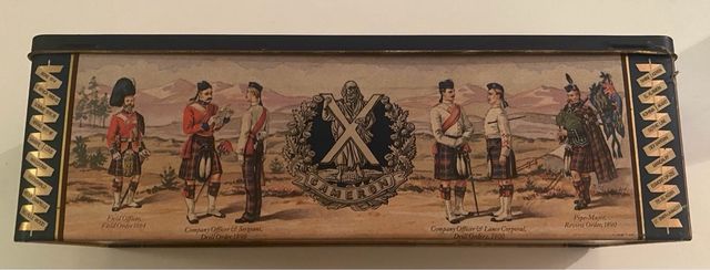 Scatola di latta vintage Glen Moray