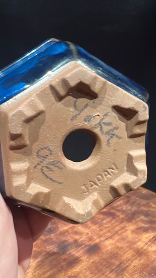 MACETAS BONSAI YOKKAICHI EXAGONALES JAPONESAS AZUL