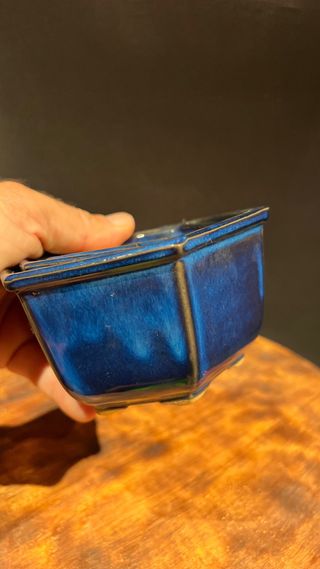 MACETAS BONSAI YOKKAICHI EXAGONALES JAPONESAS AZUL
