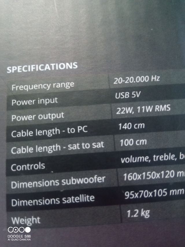 Gaming Casse speaker set