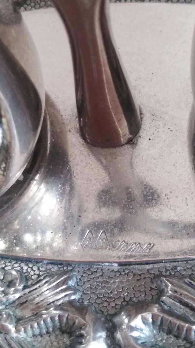 Saliera e pepiera, argento sheffield