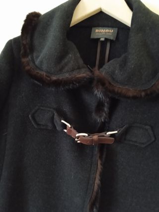 Chaqueta de paño gris oscura