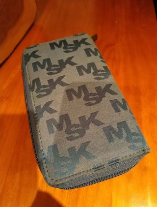 Monedero Misako Piel y Tex. NUEVO