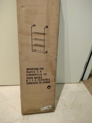 Estantería acero inoxidable baño