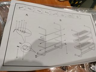 Estantería acero inoxidable baño