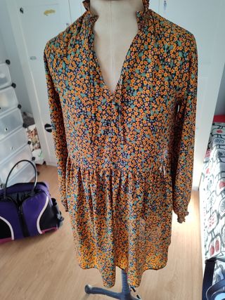 Vestido flores boho Monqui 
