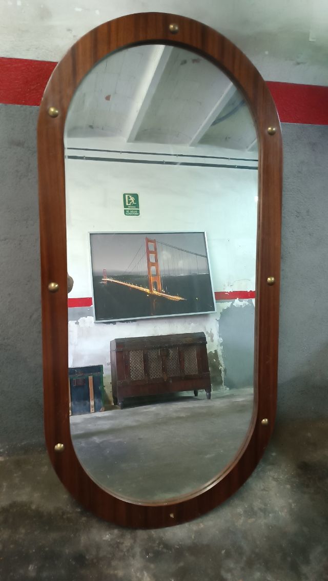 Espejo grande marco antiguo buen estado 