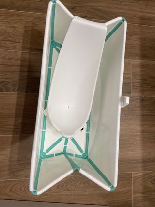 Bañera bebe stokke con adaptador