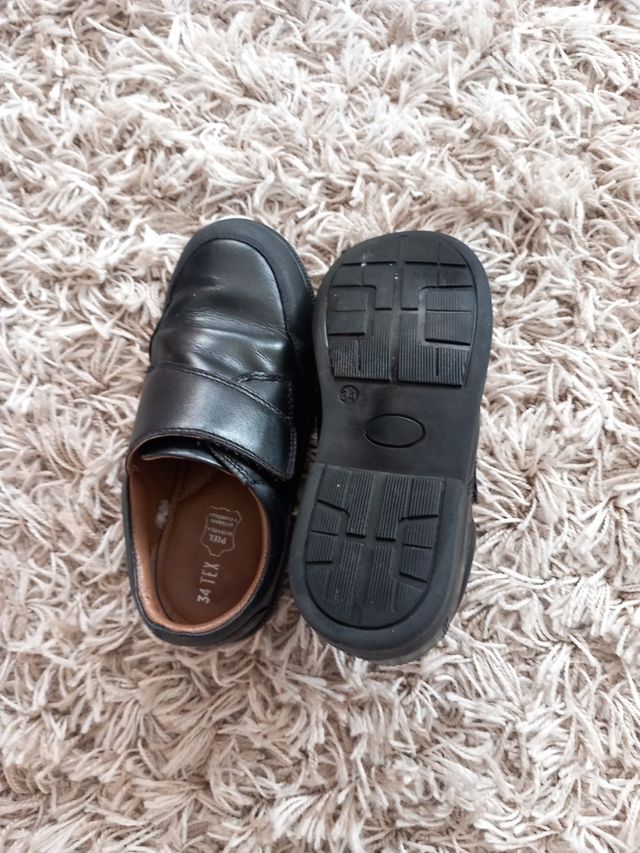 Zapatos piel uniforme,t 35 