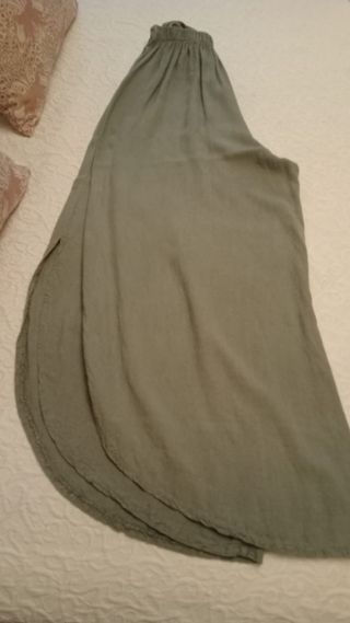 Pantalón ancho verde talla única nuevo.