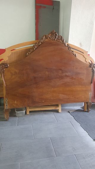 Cabecero y piecero Madera Vintage, cama de 135 cm