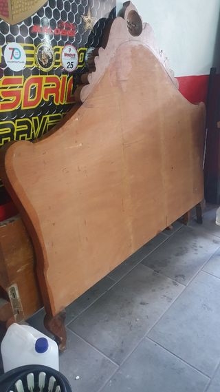 Cabecero y piecero Madera Vintage, cama de 135 cm