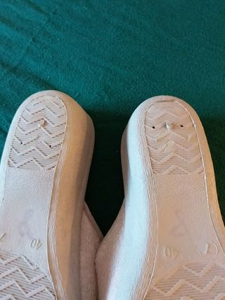 Zapatillas de casa con cuña mujer N° 40