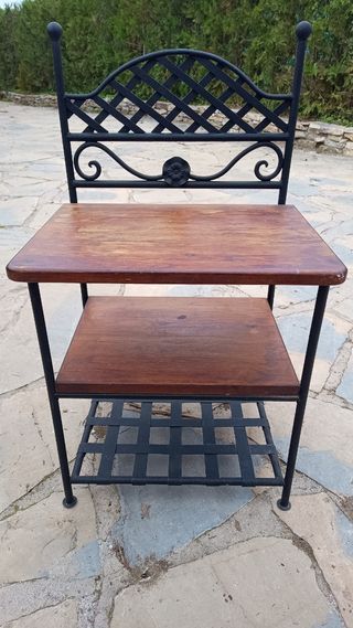 Mesilla hierro y madera 