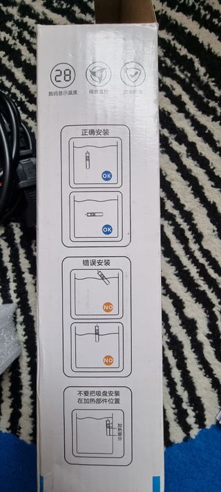 Calentador acuario de 50w, nuevo