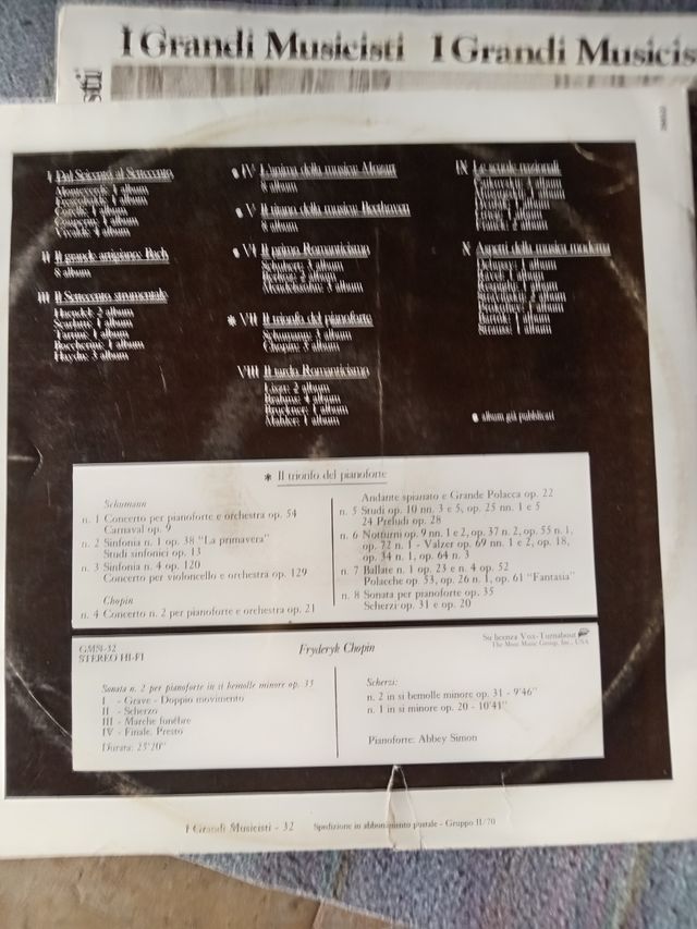 5 vinili musica classica