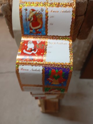 35 bigliettini adesivi natalizi