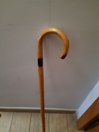 Garrota bastón madera con goma en