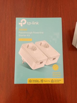 Plc tp link av600 + cables 1 metro RJ45