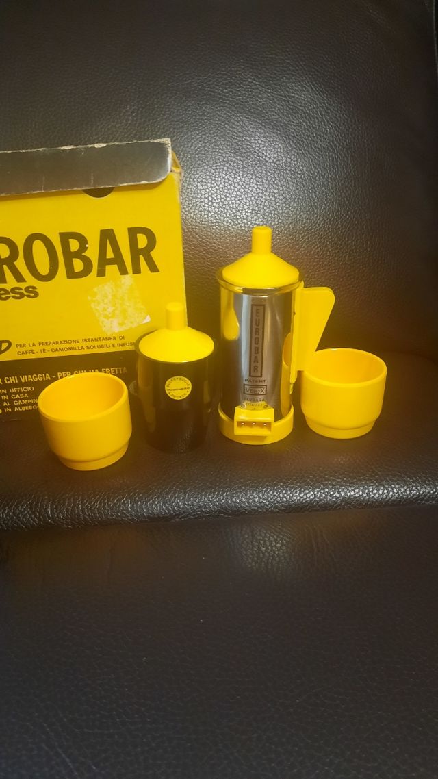 Servizio caffè vintage anni 70 da viaggi