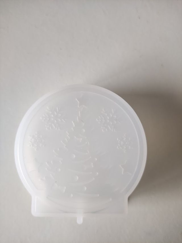 Molde Silicone - Globo de Neve com Árvore de Natal