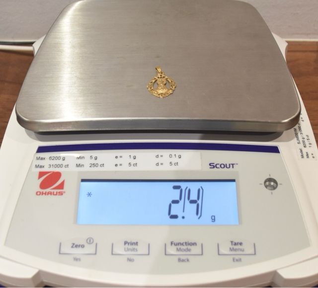 VIRGEN DEL ROCIO DE ORO 18K/2.4Gr