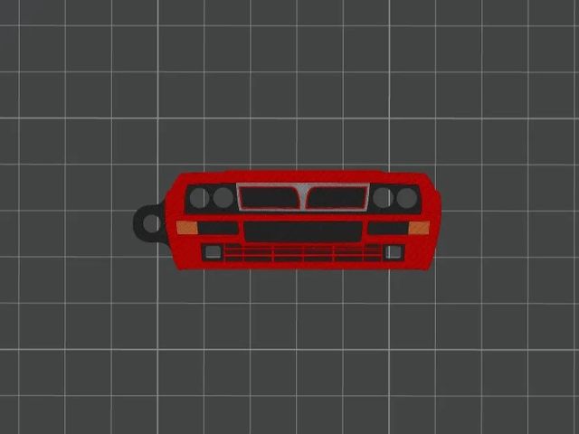Llavero 3D personalizado Lancia Delta Integrale